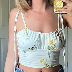 Flower crop top